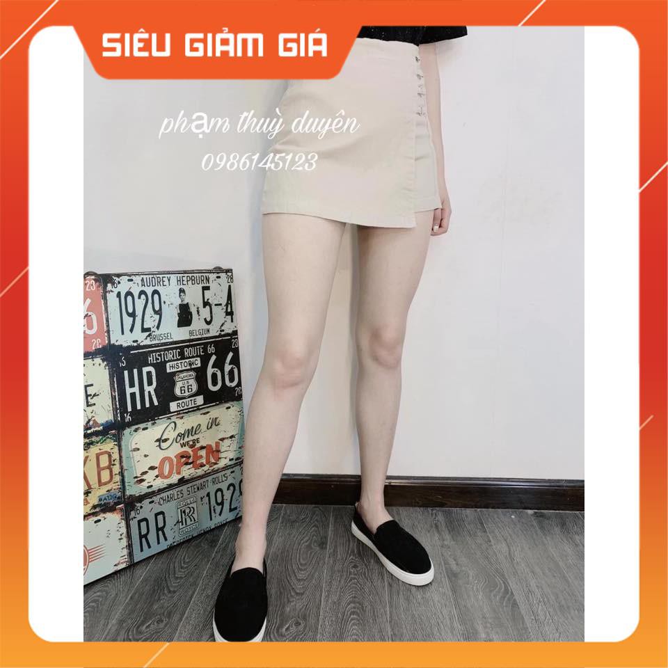 Quần Giả Váy Vạt Lệch (QC)