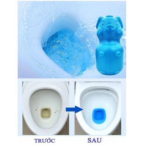 Công dụng của tẩy bồn cầu hình con lợn