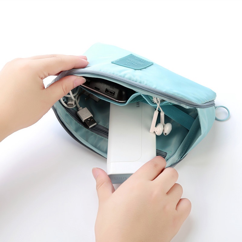 Túi Đựng Dây Cáp / Đồ Trang Điểm Đa Năng Dùng Khi Đi Du Lịch