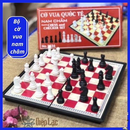 Bộ đồ chơi cờ vua nam châm cao cấp gấp gọn nhiều kích thước cho trẻ em, trẻ con, bé trai, bé gái. Trò chơi trí tuệ XEKO