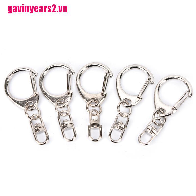 Set 10 chiếc móc khóa bạc tiện dụng