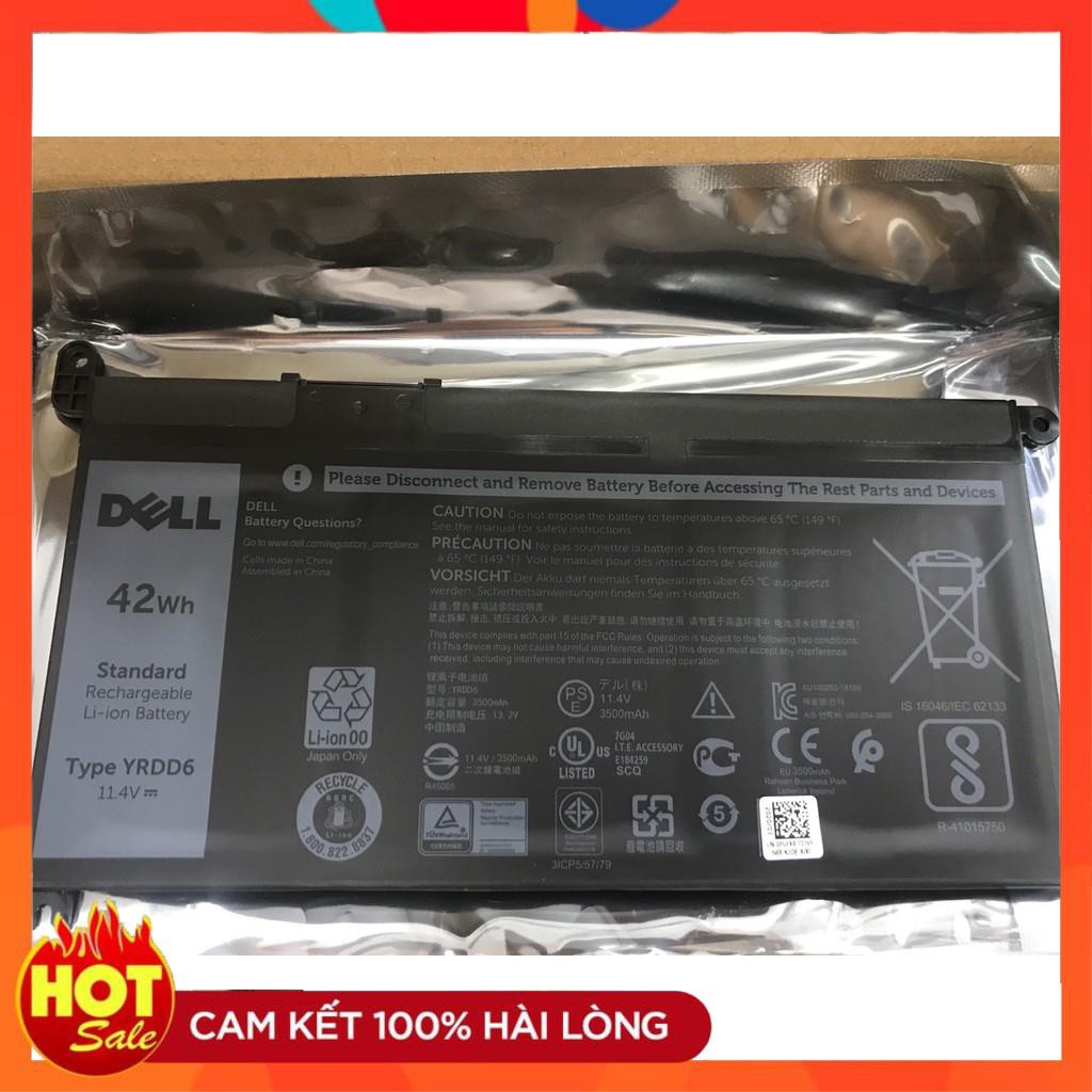 [Mã 273ELHA100K0 hoàn 7% đơn 500K]  HÀNG ZIN  Pin (Battery) Dell Latitude 3500 Vostro 5490 5590 YRDD6 New Original