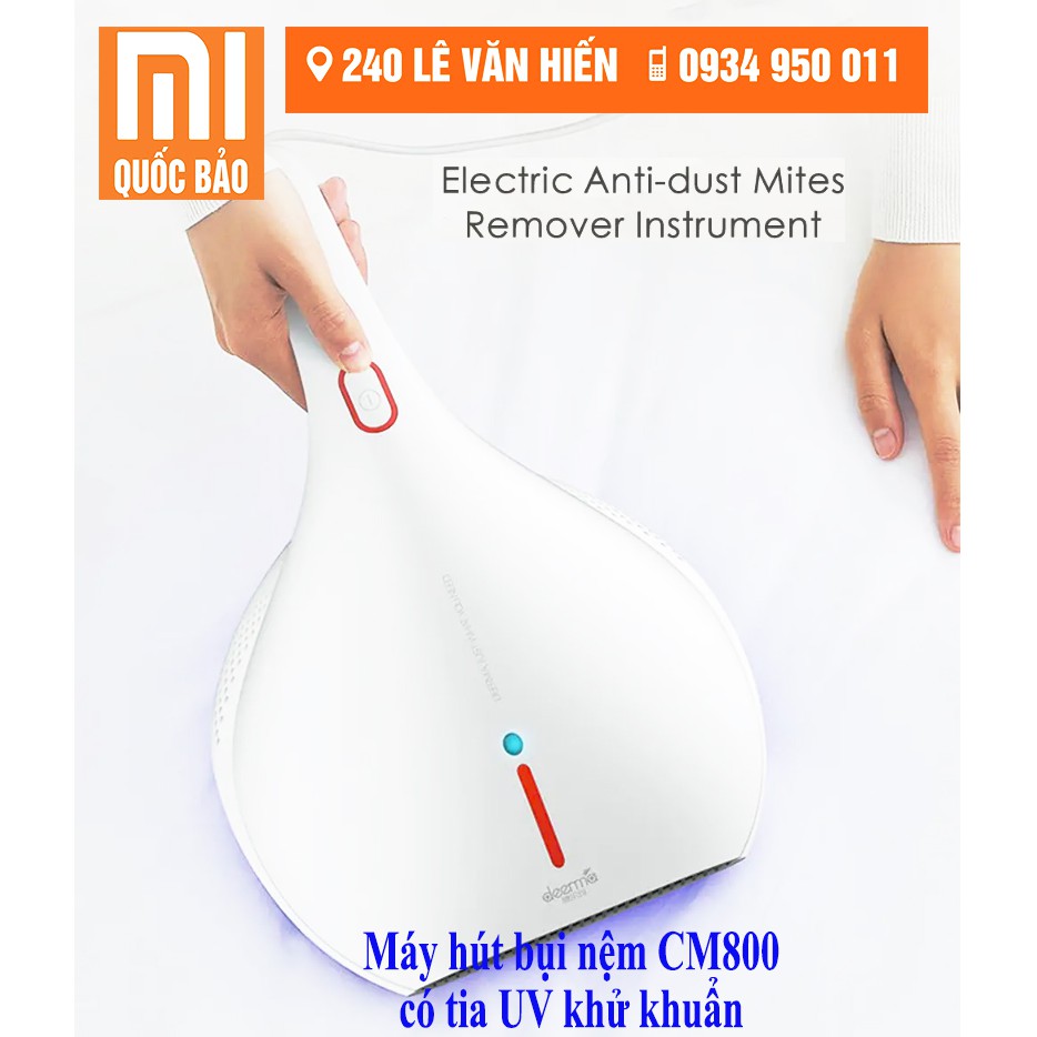 Máy Hút Bụi Khử Khuẩn Bằng Tia UV &amp; Vệ Sinh Giường Nệm Cầm Tay Deerma DEM-CM800