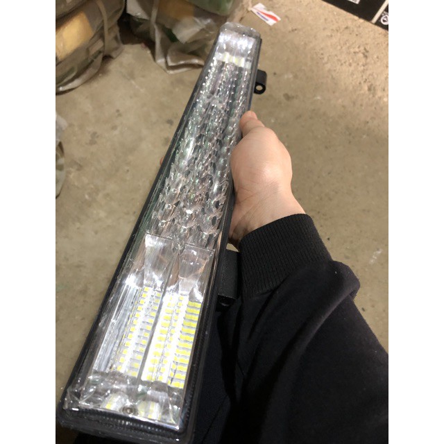 Led 3 hàng 50cm trắng led ô tô xe máy tàu bè