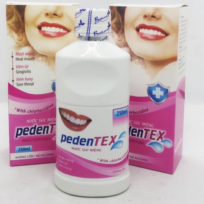 Nước xúc miệng Pedentex - Giảm nhiệt miệng, viêm lợi, viêm họng