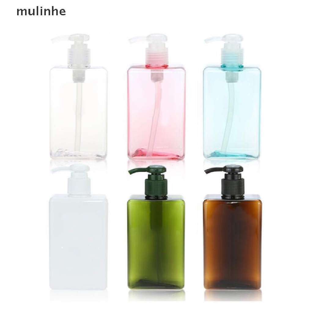 Bình Nhựa Rỗng Trong Suốt Đựng Dầu Gội 280ml Tiện Dụng