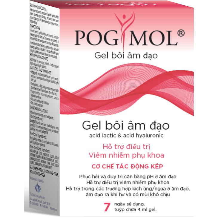 Kèm quà tặng : Gel bôi âm đạo Pogmol - Hỗ trợ điều trị viêm nhiễm phụ khoa, phục hồi duy trì cân bằng PH âm đạo
