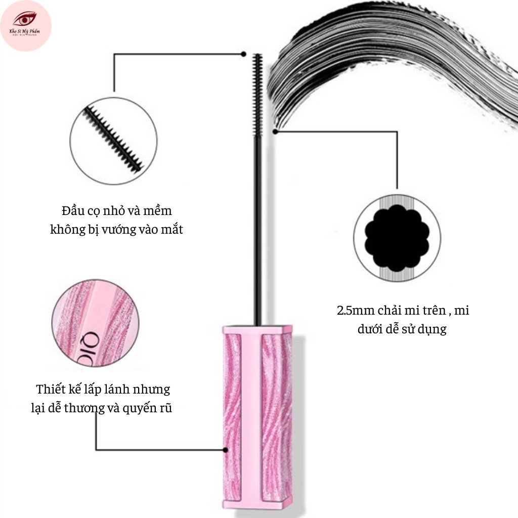 Mascara QIC Vỏ Hồng Đầu Nhỏ Giúp Mi Tơi Dày | BigBuy360 - bigbuy360.vn