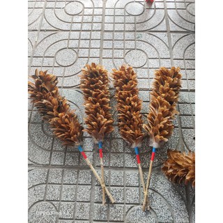 Chổi lông gà dài tốt (loại lông cánh,quấn không rụng)