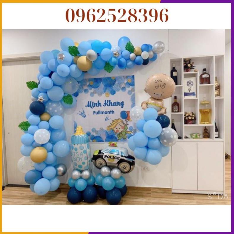 Set Bóng Sinh Nhật Kèm Phông In Tên { Tặng KÈM Bơm + Băng Keo }