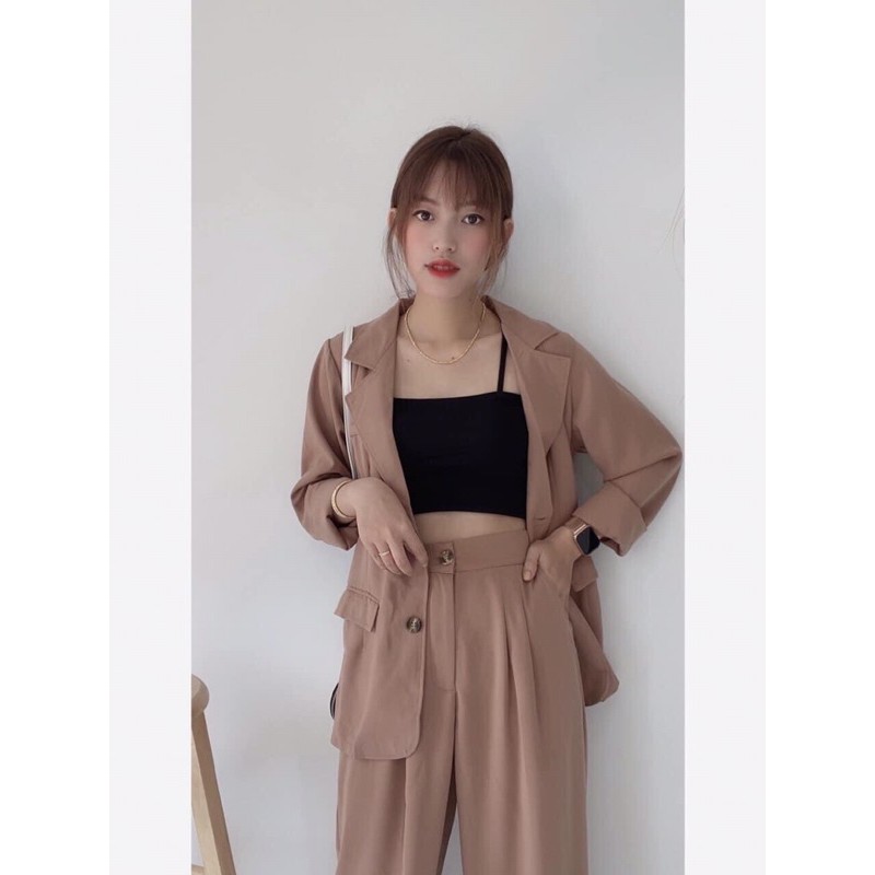 Áo croptop cuốn biên in Banana