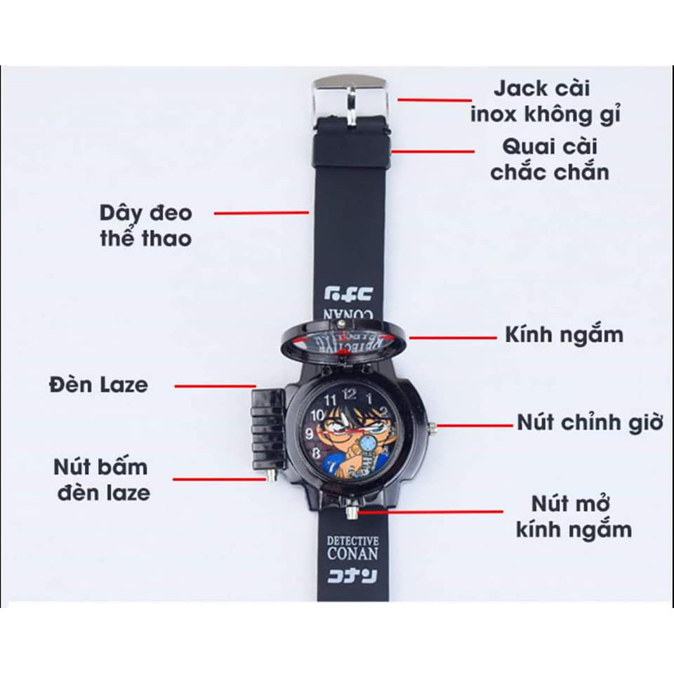 Đồng hồ thám tử lừng danh Conan có đèn laser - kèm hộp (loại 1) | BigBuy360 - bigbuy360.vn