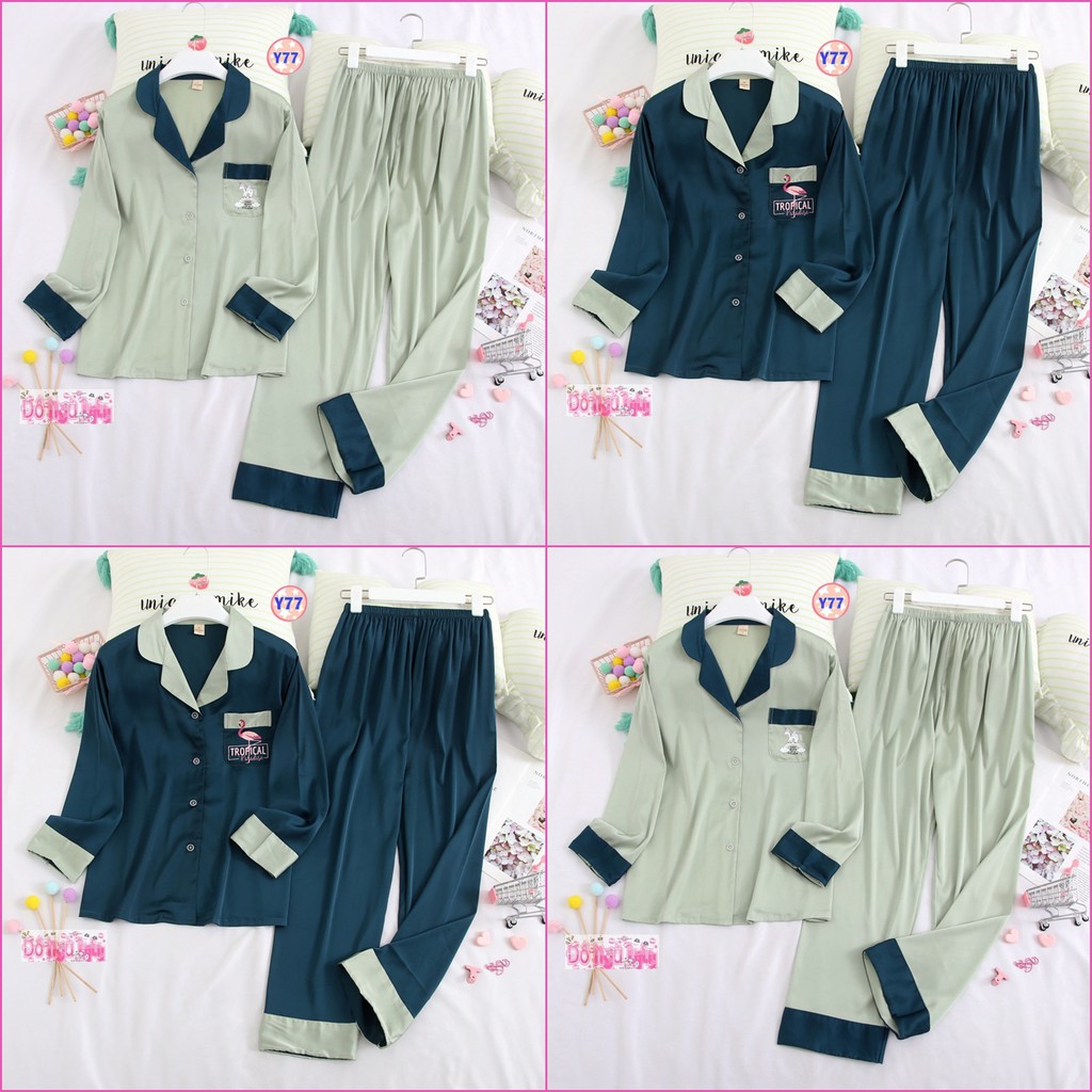 Pijama Lụa Dài Tay Cao Cấp Y77