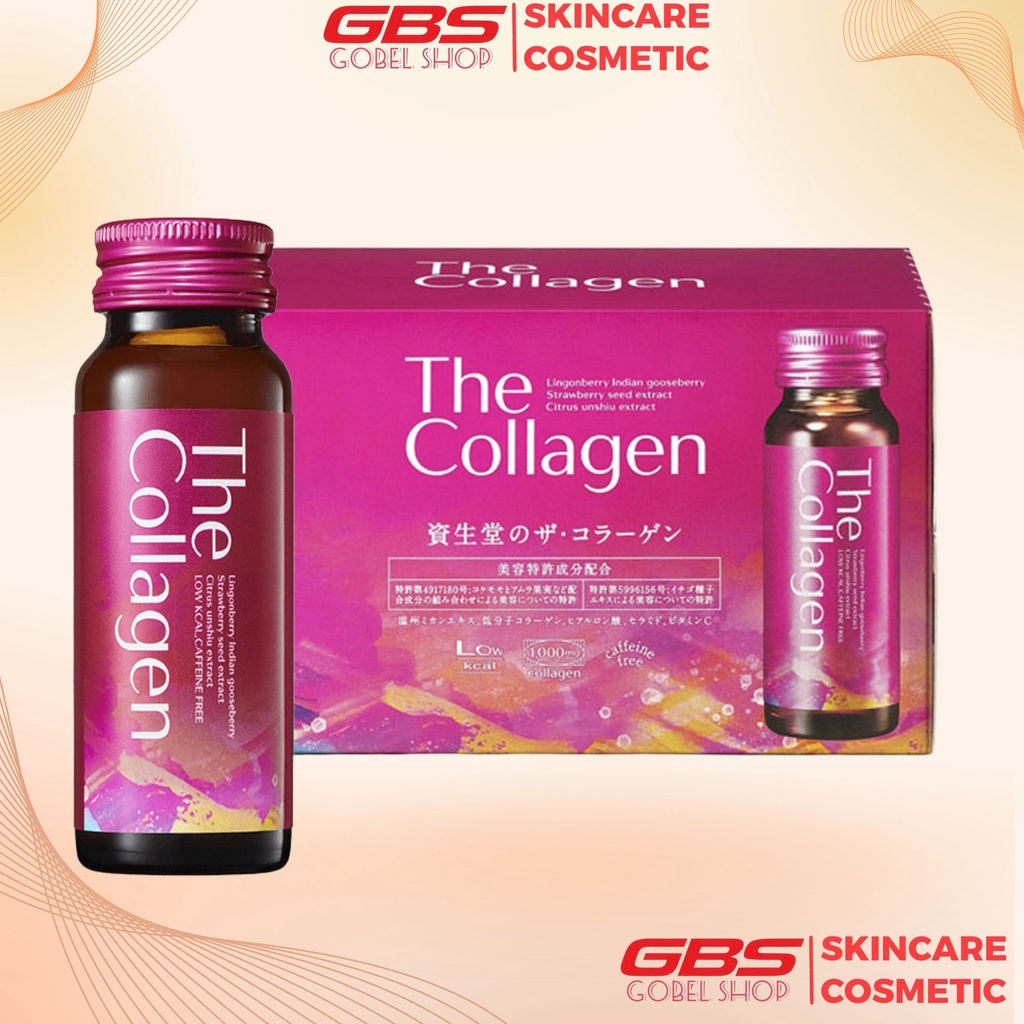 The Collagen Shiseido Nhật Bản hộp 10 chai , Nước uống không cồn The Collagen