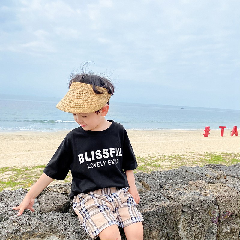 Bộ Áo Thun Ngắn Tay + Quần Ngắn Mùa Hè Cho Bé Trai