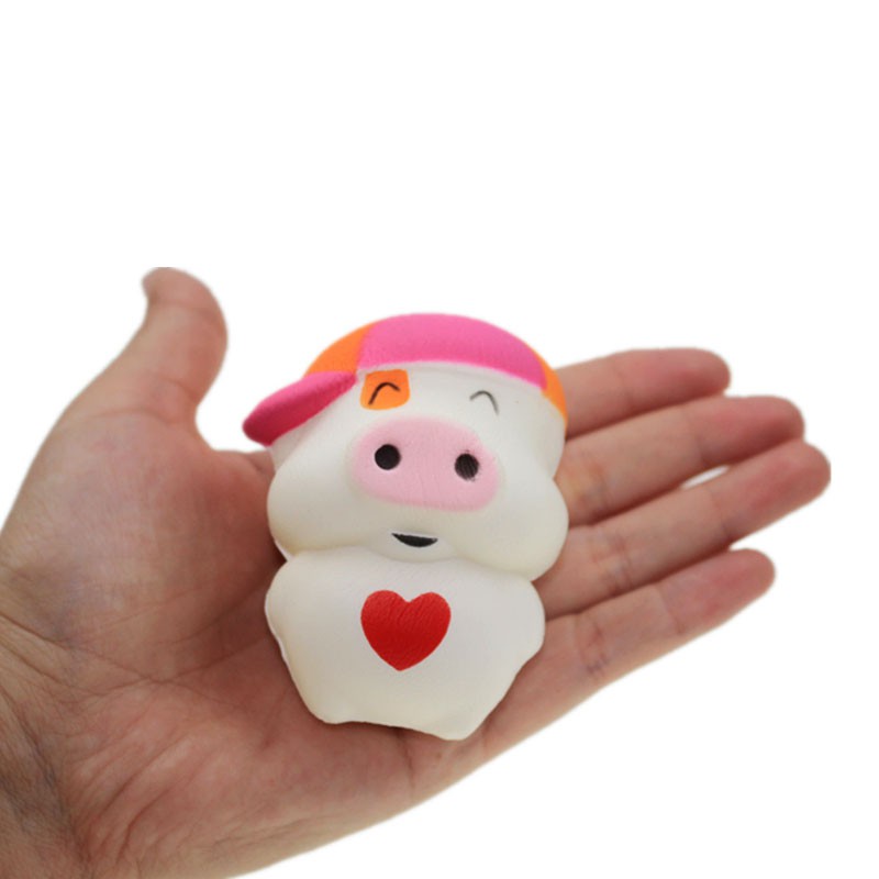 Đồ chơi bóp nén squishy kiểu dáng chú heo hoạt hình đáng yêu giải tỏa căng thẳng