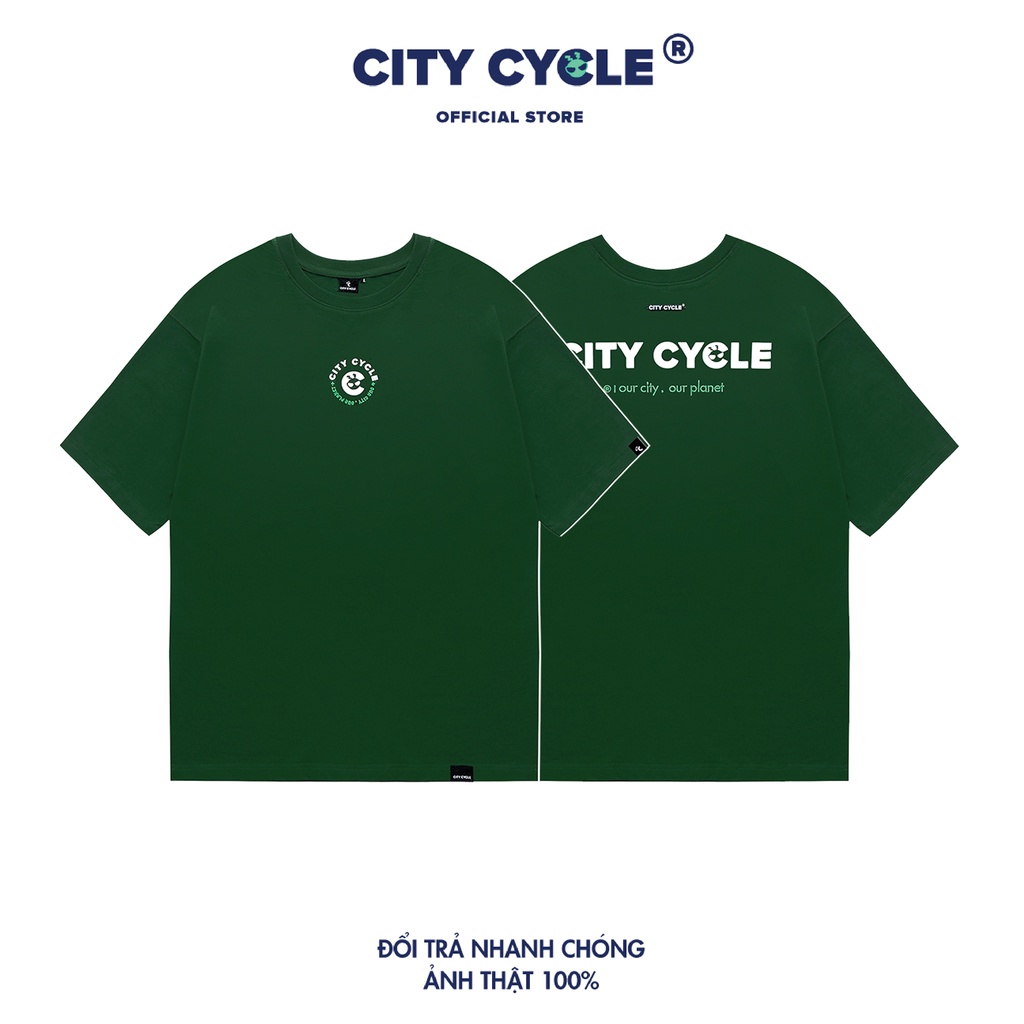 Áo thun local brand thêu Mascot City Cycle cotton form rộng nam nữ oversize unisex