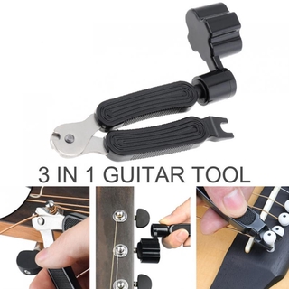 Bộ Dụng Cụ Lên Dây Đàn 3 Trong 1 Đa Chức Năng + Dụng Cụ Cắt Dây + Dụng Cụ Kéo pin Cho guitar