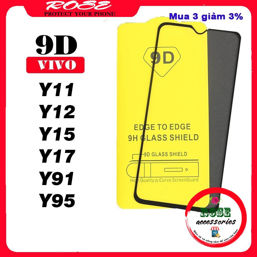 Kính Cường Lực Vivo Y11/Y12/Y15/Y17/Y91/Y95 FULL MÀN 9D