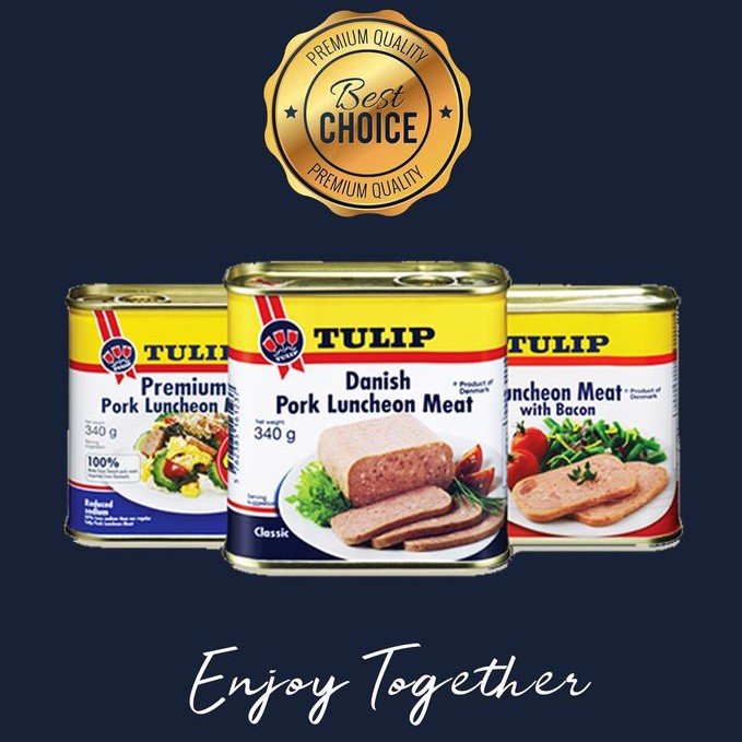 Thịt Heo Xay Pork Luncheon Meat Tulip 340G