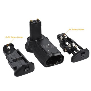 Andoer bg-1t vertical battery grip holder for canon eos 70d/80d dslr camera compatible with 2 * lp-e6 battery