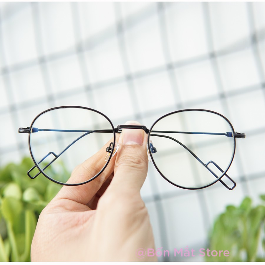Gọng Kính Cận Kim Loại Form Tròn Bầu 830