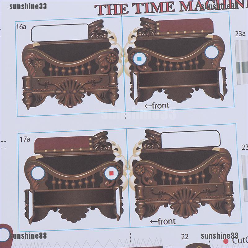 【COD•suns】Time Machine Paper Model Puzzle Student Handicraft Course DIY Fans G