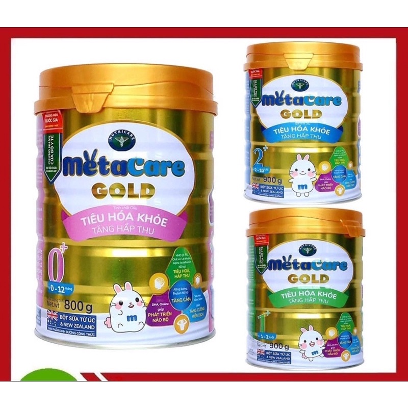 Sữa bột Metacare Gold 0+, 1+, 2+
