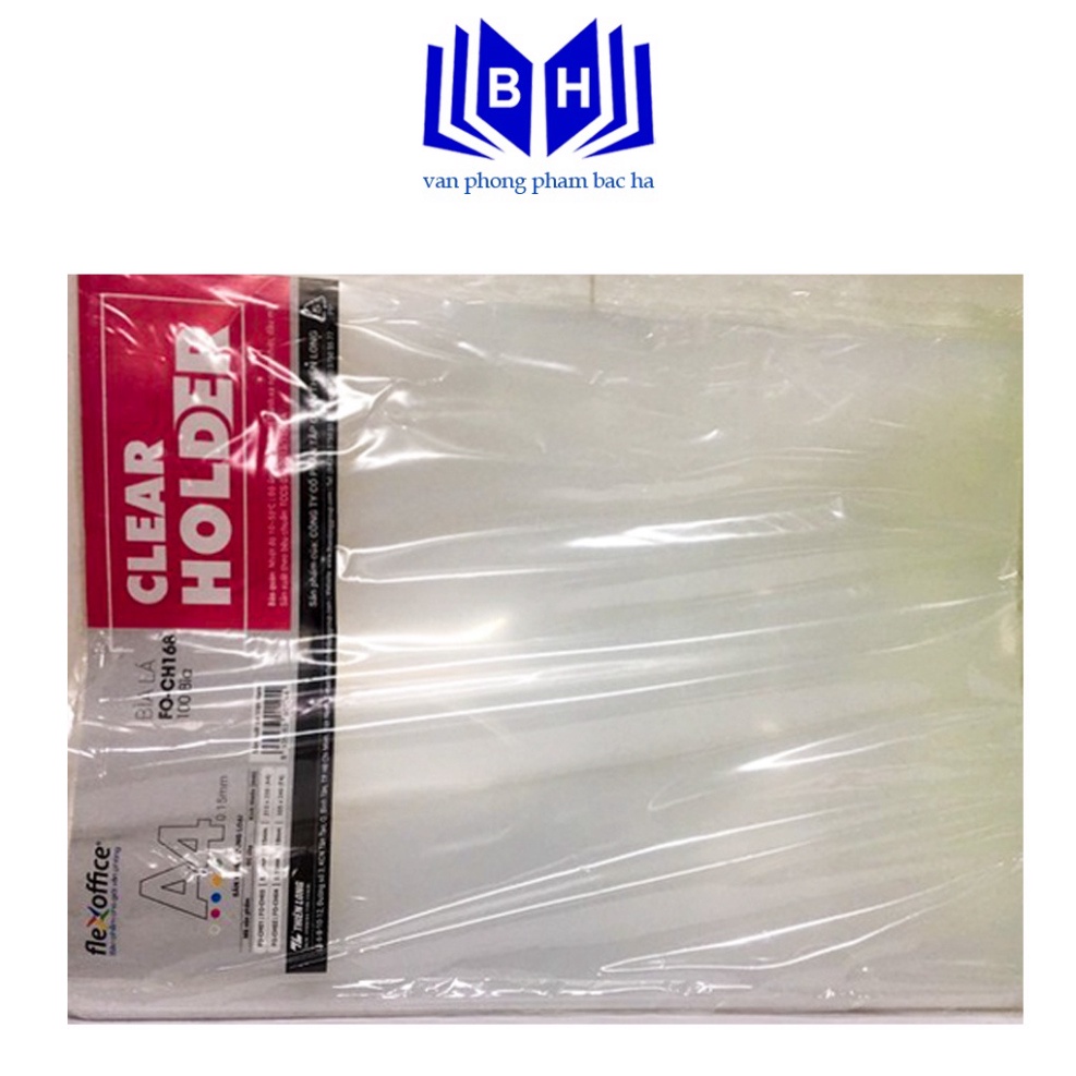 Bắc Hà - Bìa Lá A4 F0-016 Bền Đẹp Dùng Để Lưu Trữ Bảo Quản Hồ Sơ Tài Liệu Phù Hợp Với Văn phòng Học Sinh Sinh Viên