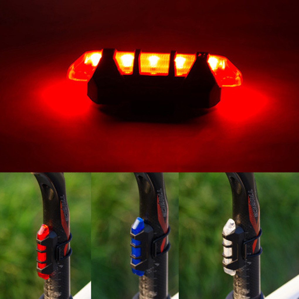 Đèn đuôi xe dạng LED dùng đi xe đạp ban đêm chống thấm nước có cổng sạc USB