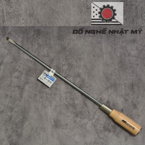 Tua vít đóng chuôi gỗ Nhật Anex No.170 -6x300 --- Đồ nghề Nhật Mỹ