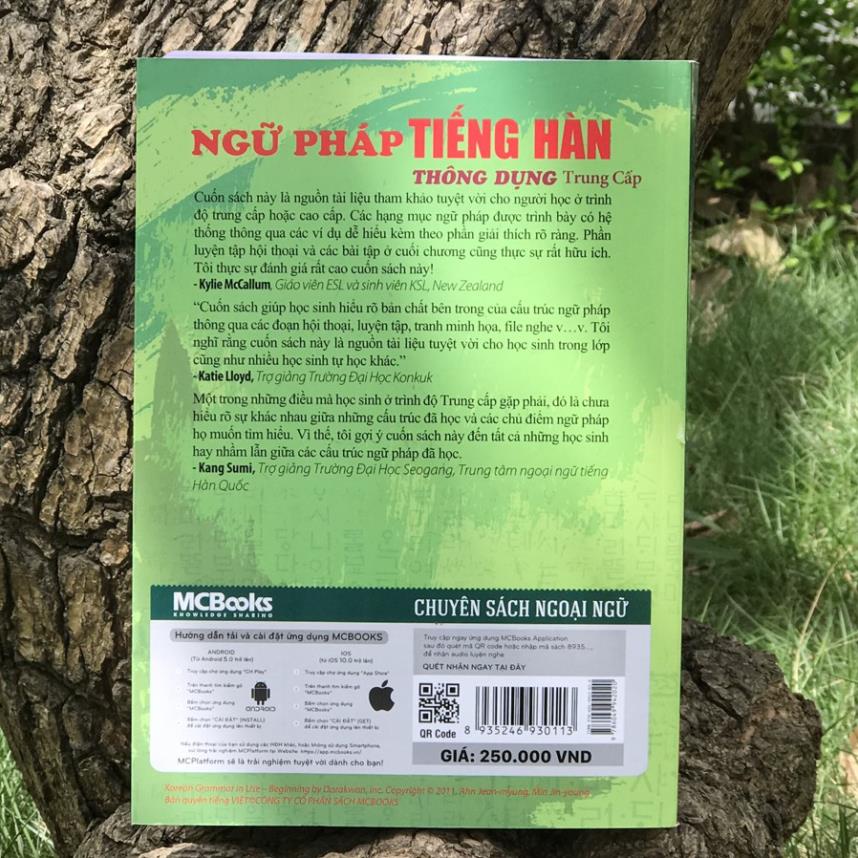 Sách - Ngữ pháp tiếng Hàn thông dụng - Trung cấp (Tái bản 2020) - MCBOOKS
