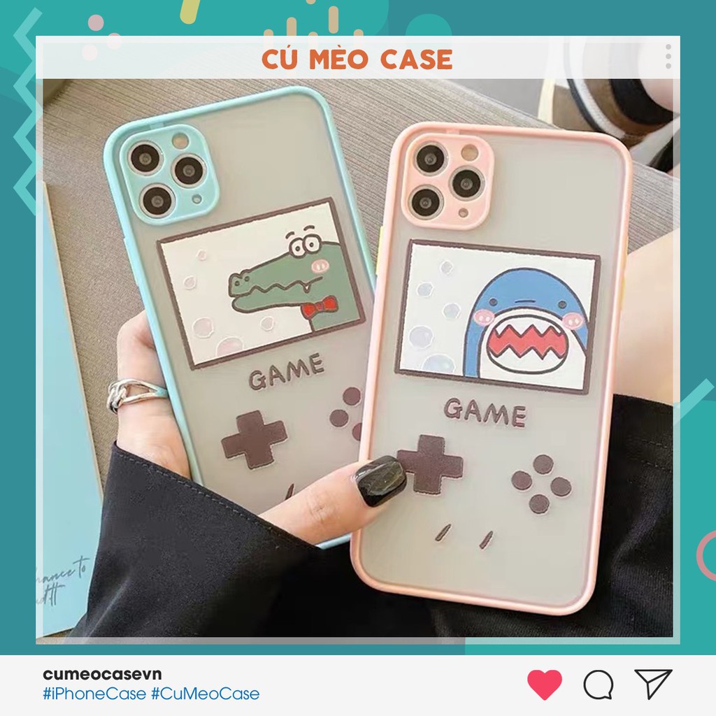 Ốp iPhone bảo vệ camera cá game iPhone 7 8 7 Plus 8 Plus X Xs Xr XsMax iPhone 11 11 Pro 11 Promax Cú Mèo Case