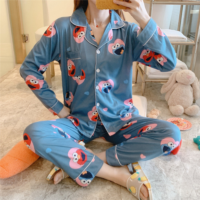 Bộ Đồ Ngủ Thời Trang Đáng Yêu Quyến Rũ Cho Nữ đồ ngủ Váy ngủ pyjamas pijama nam nữ mùa hè đồ đôi pijama ngắn lụa satin dễ thương bigsize đồ mặc nhà cao cấp