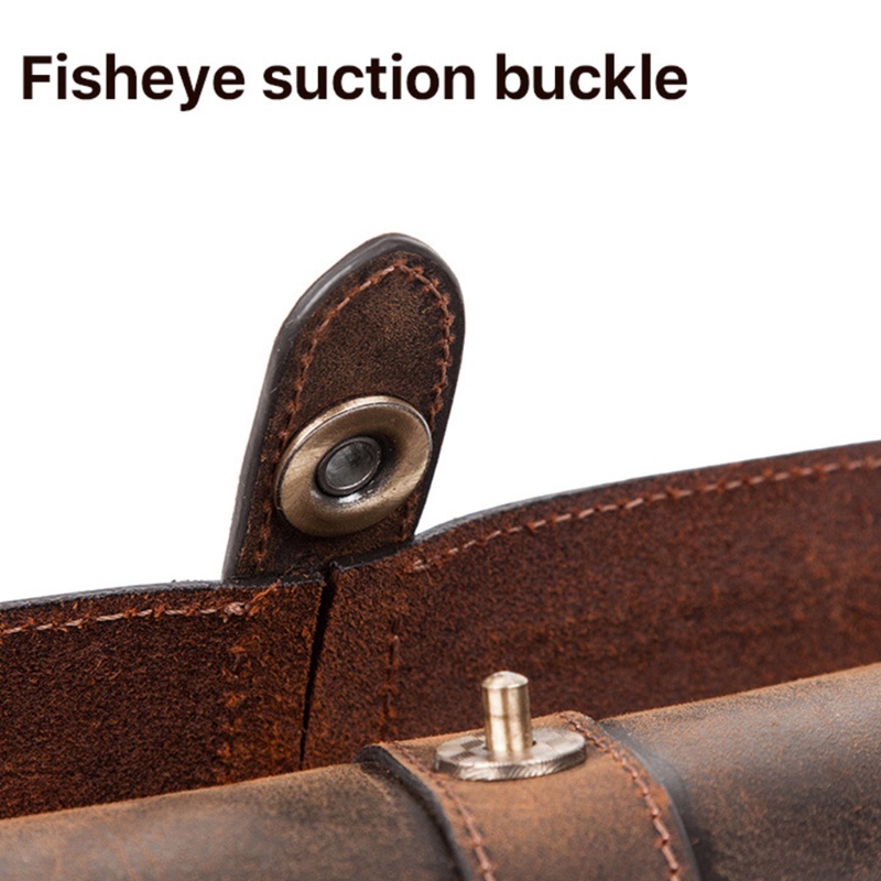 Hộp Đựng Đồng Hồ 3 Ngăn Bằng Da Màu Nâu Đậm