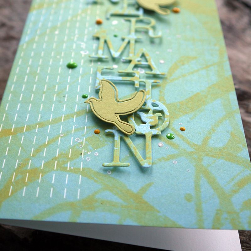 Khuôn Cắt Thẻ Trang Trí Album Hình Chim Bằng Kim Loại