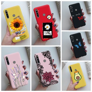 Thời Trang Ốp Điện Thoại Tpu Dẻo Họa Tiết Hoa Xinh Xắn Cho Realme C3 5 5i 5s 6i 5 Pro