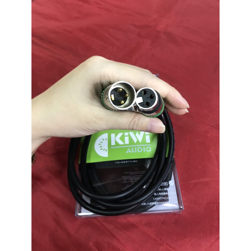 {Chính hãng} Dây Audio nối dài MIC XLR (Cannon) 6mm KIWI dài 0.8m - 1,5m