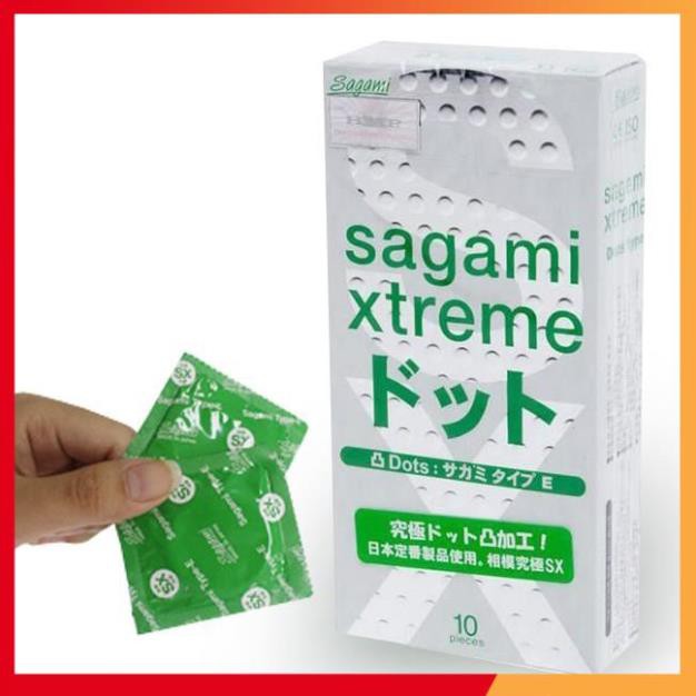 Bao Cao Su SAGAMI XTREME Gai Gân Siêu Mỏng Hộp 10 Cái [Đền tiền 200% niếu giả]