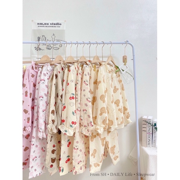 [Ảnh thật] Set bộ chất xô đũi đũi xốp cổ tròn viền bèo cực hot | BigBuy360 - bigbuy360.vn