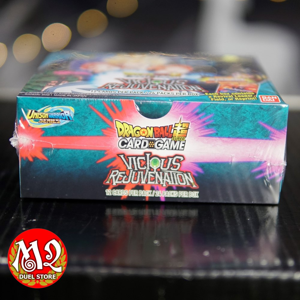 Hộp thẻ bài thật Dragon Ball Super: B12 Unison Warrior Series Vicious Rejuvenation BOOSTER BOX (24 packs sealed)