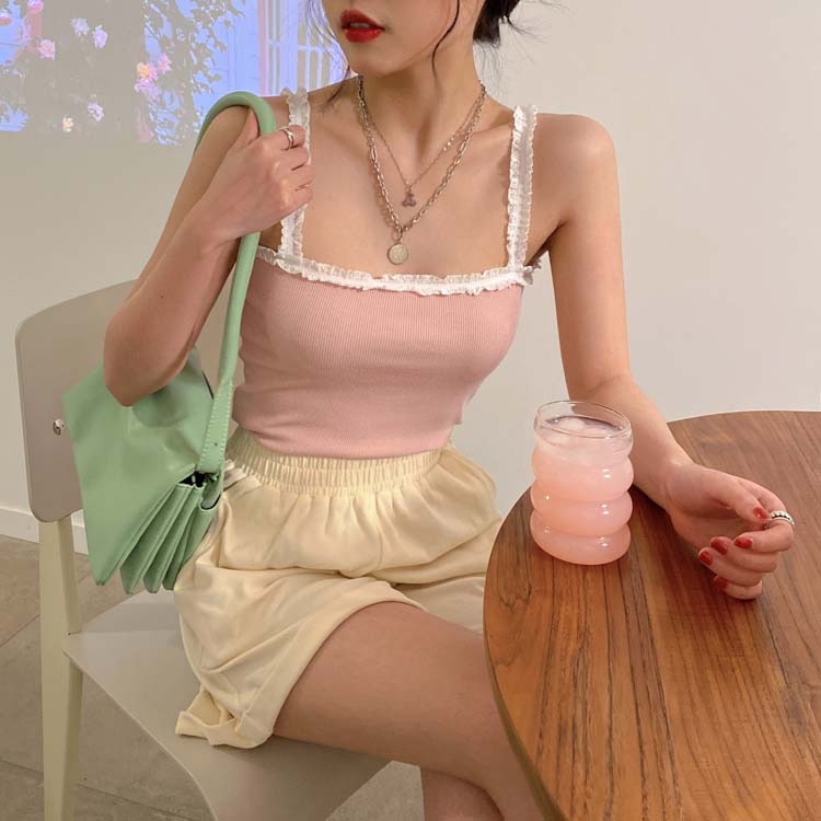 Áo Hai Dây Phối Ren Ngọt Ngào 43013 | BigBuy360 - bigbuy360.vn