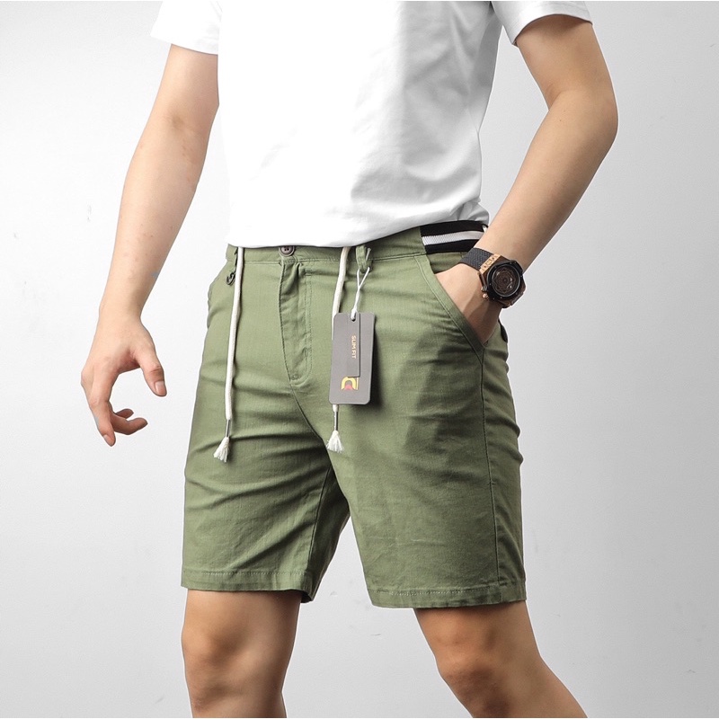 Quần short linen nam , short cao cấp nhiều màu DILANO SKK03