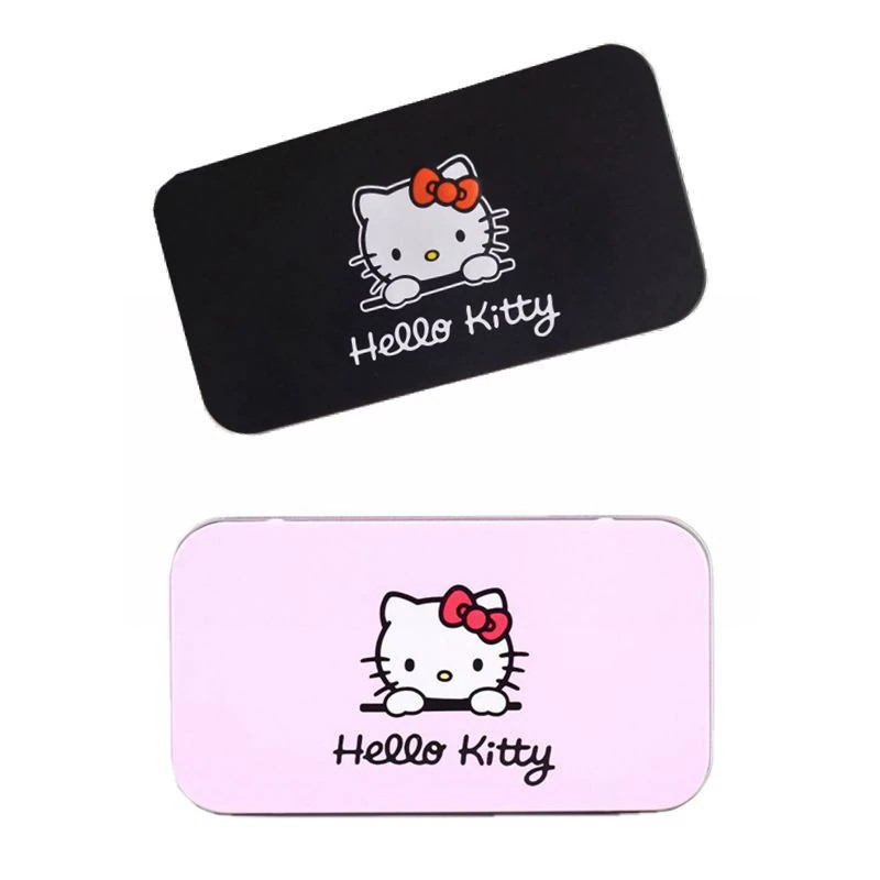 [Hàng mới về] Bộ cọ trang điểm kèm hộp đựng họa tiết Hello Kitty đáng yêu