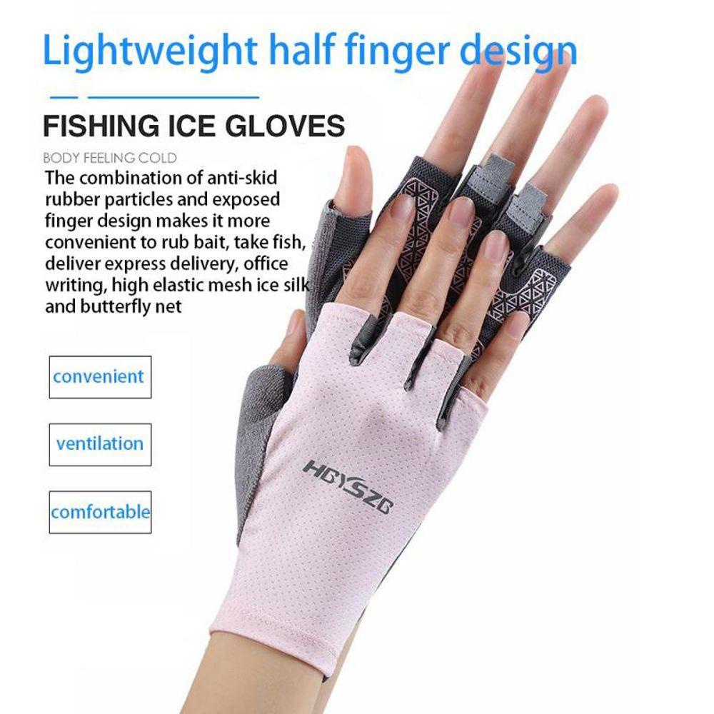 Găng Tay Nửa Ngón Bằng Silicone Thoáng Khí Chống Trượt Chống Sốc Có Thể Dùng Màn Hình Cảm Ứng