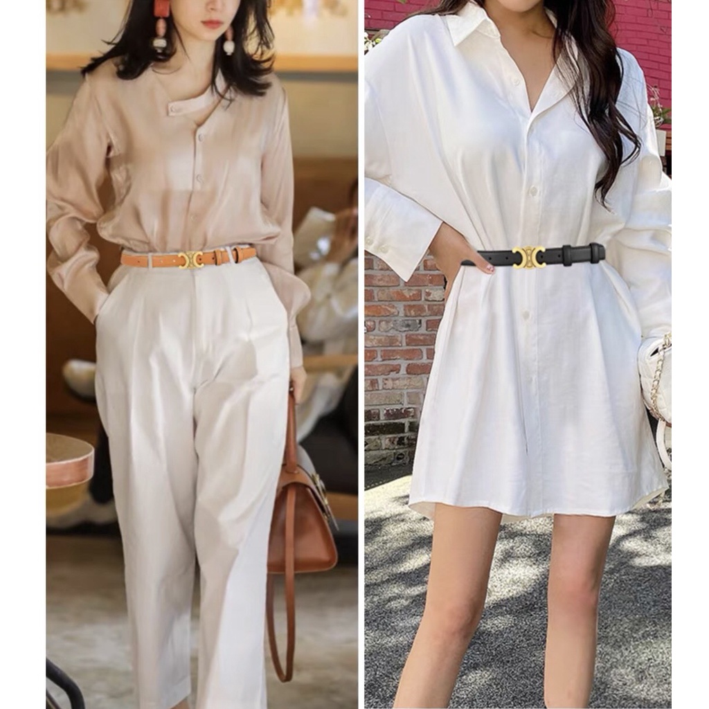 Thắt lưng nữ dây nịt đai váy nữ da thật hàng cao cấp kiểu dáng thời trang cá tính