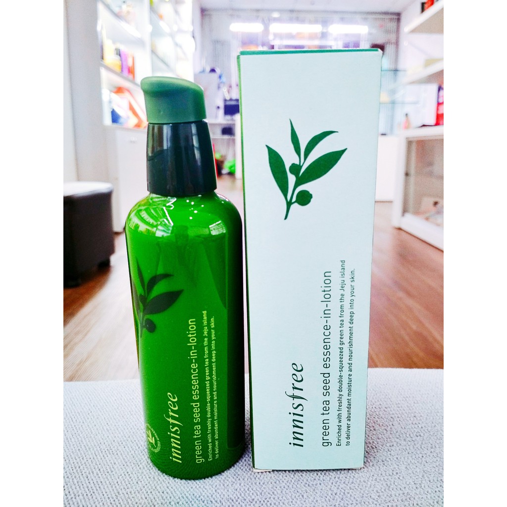 Sữa Dưỡng "2 Trong 1" Chiết Xuất Từ Hạt Trà Xanh Innisfree Green Tea Seed Essence-In-Lotion