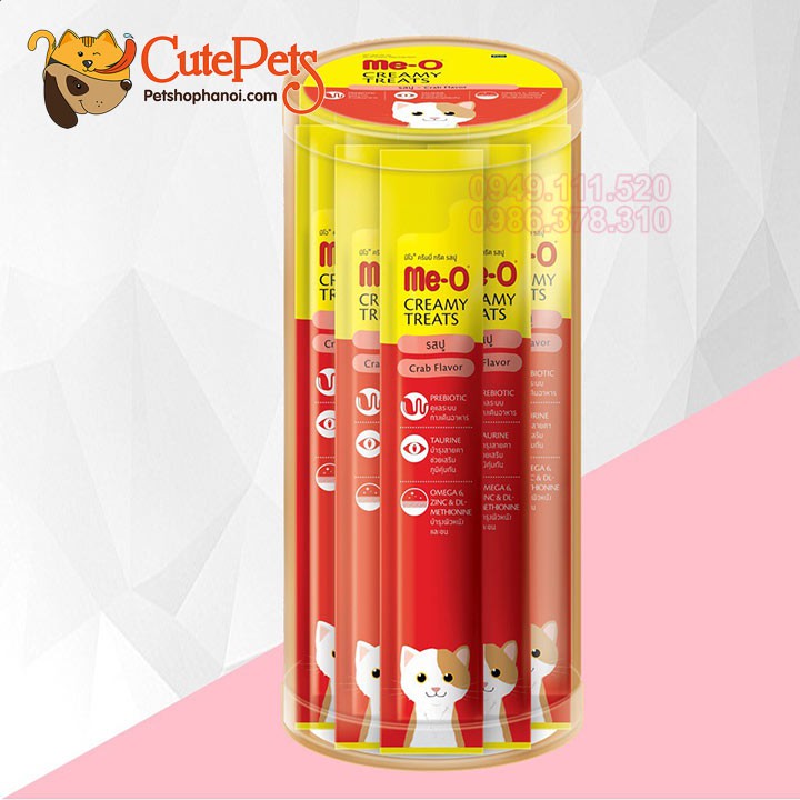 Kem súp Me-O Creamy Treats Hộp 36 gói dành cho mèo - Phụ kiện thú cưng Hà Nội