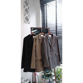 Áo khoác blazer olive dáng oversize