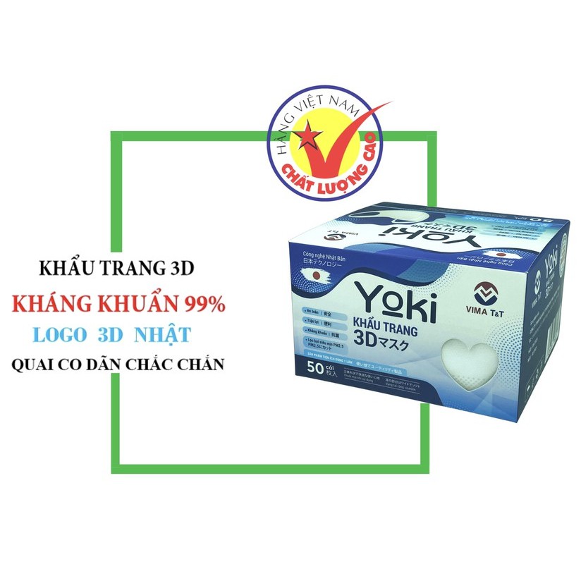 Khẩu trang 3D Mask 4 Công nghệ dập Nhật Bản hàng VNXK